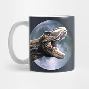 T-Rex and the Moon Design Mug